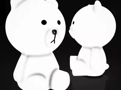 Bear Lamp 3D model