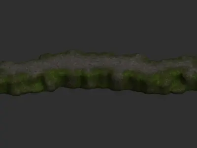 Rock Walkway 2 - Moss 1 Low-poly 3D model
