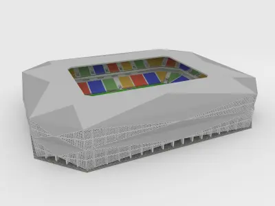 Soccer Stadium 01 3D model