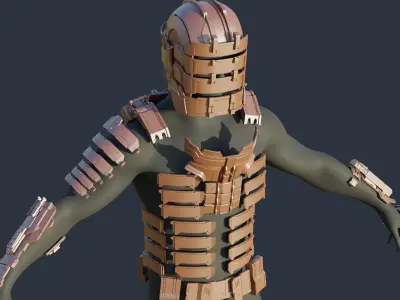 Full Set Armor and Plasma Cutter - Dead Space 2023 Remake 3D print model