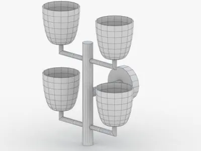 1465 - Bra Lamp Low-poly 3D model