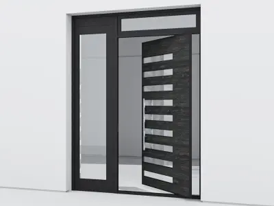 Aluminium door 225 3D model