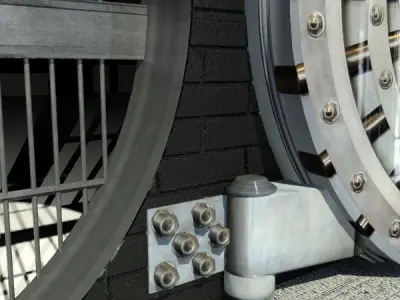 Round Vault - Safe Door 3D model