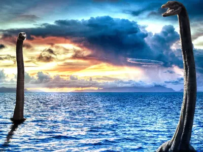  Elasmosaurus Rigged 3D 