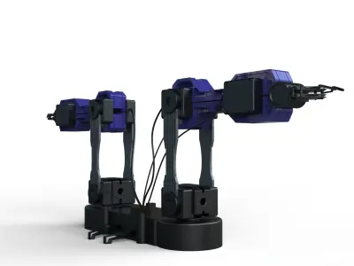 Robotic arm machine robo scifi  3D model