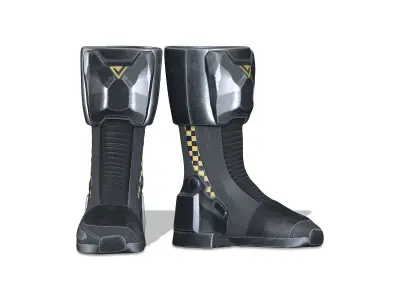 Sci-fi Female Rider Outfit Low-poly 3D model