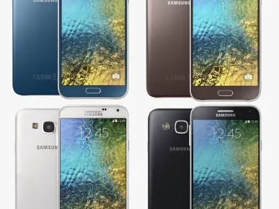 Samsung galaxy e5 all color 3D model