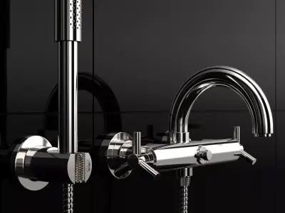 Wall-mounted faucet Grohe Atrio 25010 3D model