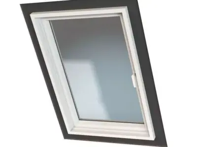 Black White Window 3D model