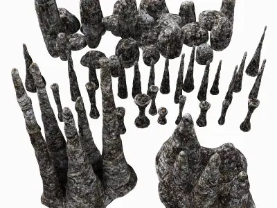 Cave stone 3D model