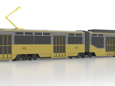 Tatra KT8D5R-N2P Low Low-poly 3D model