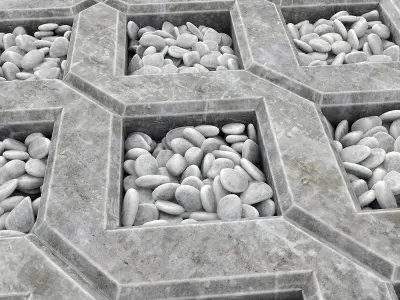 Eco parking pebble 3D model