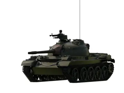 Type 62 light tank 3D model