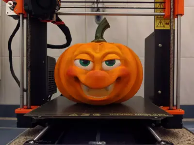 Smirking Cartoon Pumpkin 3D print model