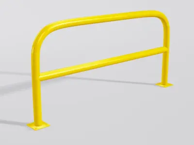 Pipe Barrier Low-poly 3D model
