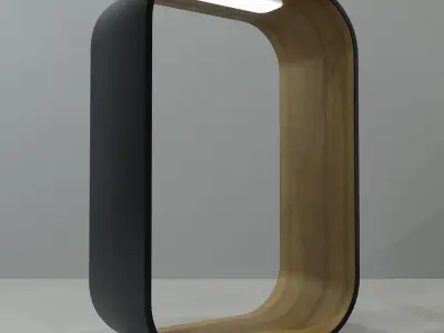 Ttable and floor lamp Haworth Contour Pablo 3D model