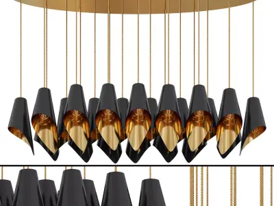 Arc 25 Chandelier by Luxdeco 3D model
