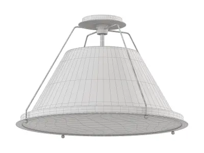 Shelton Flush Mount Large 3D model