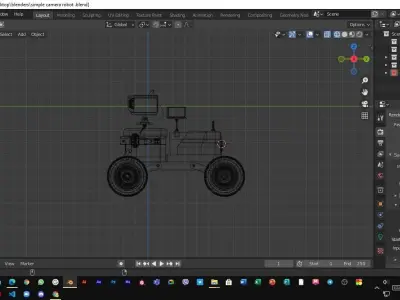 planet unknown  robot 3d model Low-poly 3D model