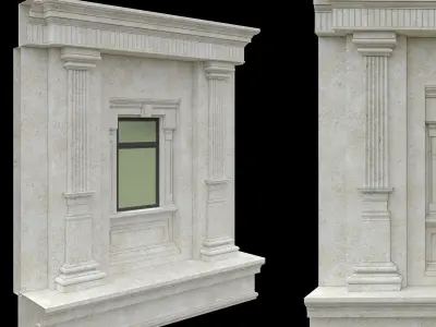 Classic Architecture Window 4 3D model