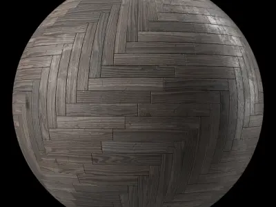 Parquet Materials 29- Parquet By Old Wood Damaged - Sbsar PBR 4k Texture