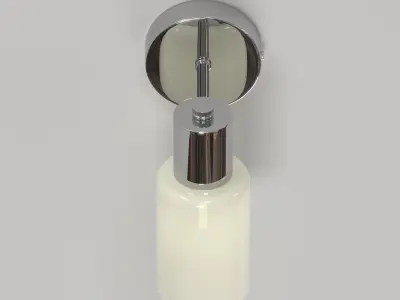 Wall light with glass plate 3D model