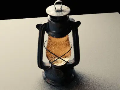Kerosene lamp 3D model
