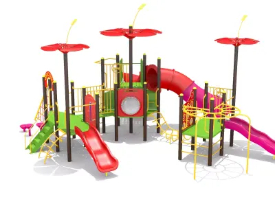Playground - Flower Playhouse 3D model