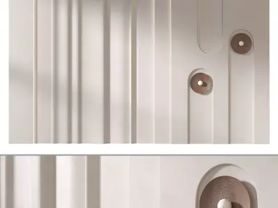 Headboard 3d Wall Panel 03 3D model