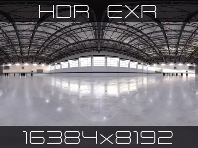 HDRI v2 - Exhibition Hall Interior 7 - 16384x8192 Texture
