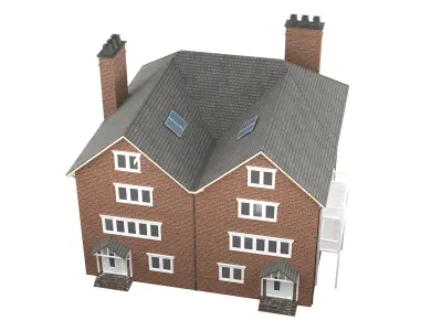 British House Design 03 Low-poly 3D model