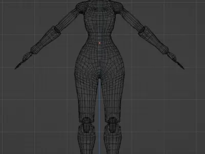 Mannequin V2 Low-poly 3D model