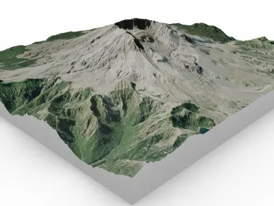 Mount St Helens 3D model