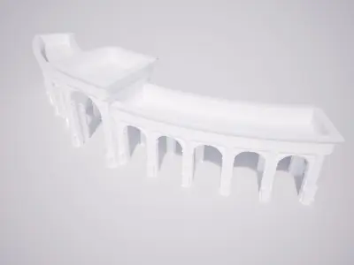 Classical Arch Gate 3D model