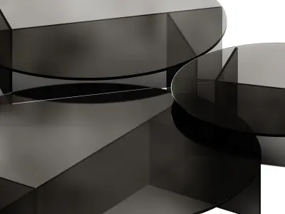 SESTANTE Round Coffee Tables by Tonelli Design 3D model