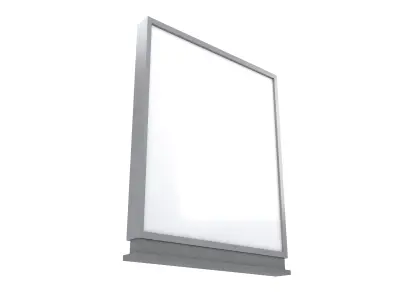 Advertising Display LCD Mockup v7 002 Low-poly 3D model