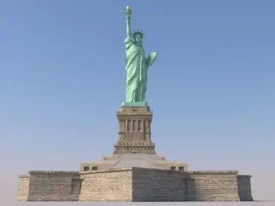 Statue of liberty 3D model