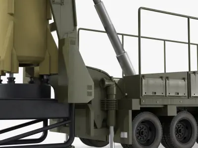  TEL Based Launcher with Raised Missile 
