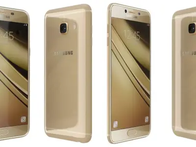 Samsung Galaxy C5 Gold 3D model