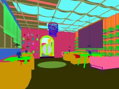 Business Restaurant - Coffee - Banquet  17 3D model