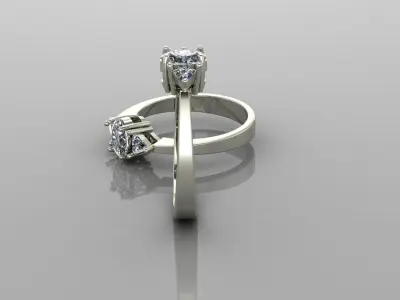  Solitaire ring 3D print model purchase