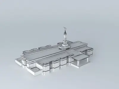 LDS Temple Hermosillo Sonora Mexico Templo Mormon 72nd operat... Free 3D model