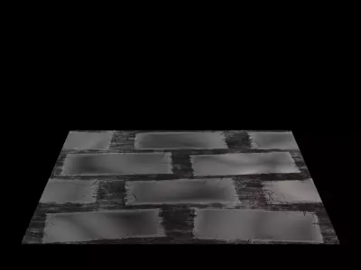 Dungeon Crystals pilers and floor tiles  Low-poly 3D model