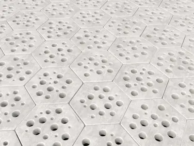 Stone Ngon hole decor n2 3D model