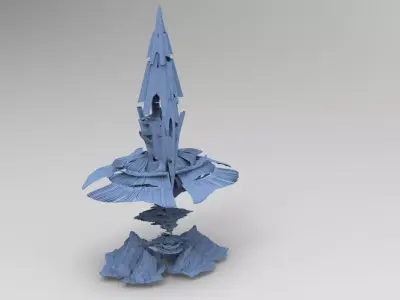 Knome King Mountain stone 3D model