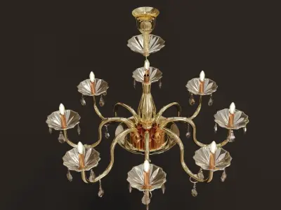 classic chandelier luster Free 3D model