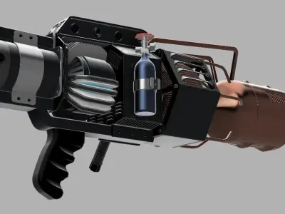 Black Mesa Tau Cannon 3D print model