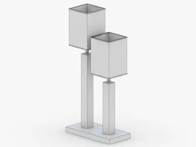 1385 - Table Lamp Low-poly 3D model