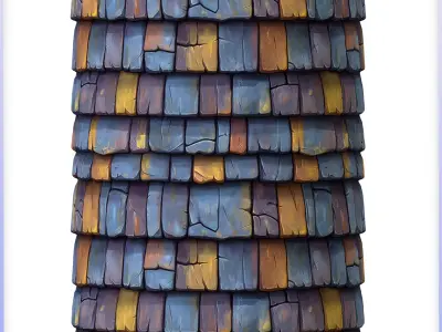 Stylized Roof Seamless Texture Texture 11
