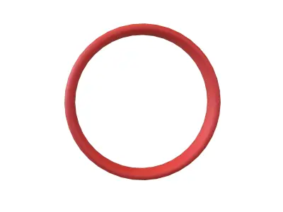 Suzhou Numerals Zero symbol V1 002 Low-poly 3D model